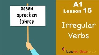 Learn German for beginners A1  Verb conjugation Part 3  Lesson 15 [upl. by Ecnarretal]