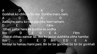 bir gorkhali songbir gorkhali guitar lessonbir gorkhali mantrabir gorkhali chords and lyrics [upl. by Attenborough]