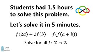 Solving An Insanely Hard Problem For High School Students [upl. by Kinzer]