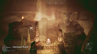 Octopath Traveler  Haanits Ch 45  Grimsand Ruins Exploration [upl. by Saideman]