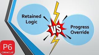 Retained Logic Vs Progress override and actual dates in primavera p6 [upl. by Ylrebmit36]