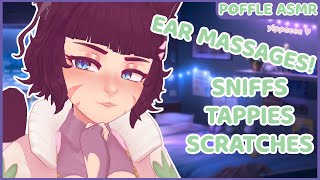 ASMR Catgirl Sniffs Taps Scratchs amp Ear Massages You To Sleep ♥ [upl. by Rosinski]