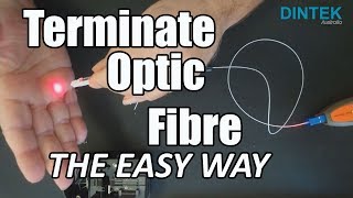 How to Terminate Optic Fibre the Easy Way including my 3 tips SC Connector and splice [upl. by Georgia506]