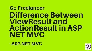 Difference Between ViewResult and ActionResult in ASP NET MVC [upl. by Yramanna]