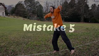 10 Typical Mistakes Beginners do on a Slackline [upl. by Bej]