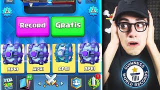 RECORD il CHEST OPENING GRATIS più GRANDE di Sempre Clash Royale [upl. by Ardeid]