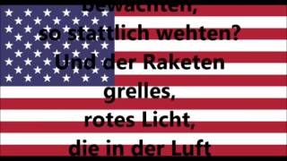 Nationalhymne von USA deutsche Übersetzung [upl. by Woodcock]