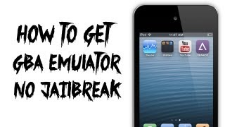 How to get GBA Emulator NO JAILBREAK October 2013 [upl. by Hillie]