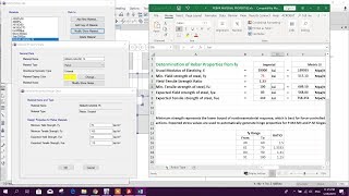 REBAR MATERIAL PROPERTIESCALCULATE IN EXCEL amp DEFINE IN ETABS [upl. by Shayna]