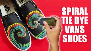 VANS Spiral Tie Dye Custom Shoes  Tali at Kulay [upl. by Shum]