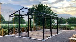 How to build a metal steel House 🏠 Amazing steel home work video✨ [upl. by Sakmar]