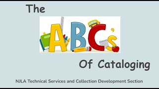 The ABCs of Cataloging [upl. by Irol]