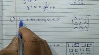 Class 7  Exercise 22  Q 4  Shade 12 of the circle in box [upl. by Elburr]