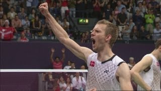 Korea v Denmark  Badminton Mens Doubles Semifinals  London 2012 Olympics [upl. by Notfilc]