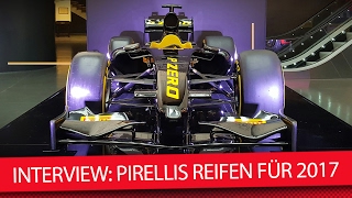 Pirelli erklärt die neuen Formel 1Reifen  Formula 1 Tyres 2017 [upl. by Acirahs]