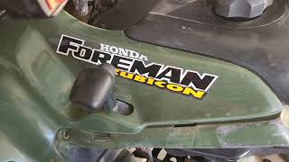 Honda Foreman Rubicon Blank Blinking Shift Light [upl. by Ylac677]