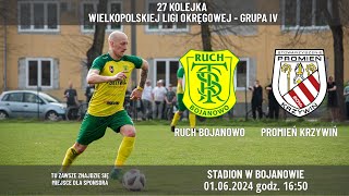 Ruch Bojanowo vs Promień Krzywiń [upl. by Neelyt424]