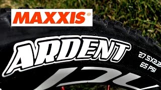 The POPULAR Maxxis ARDENT 275 and 29er 225 and 24  TR vs nonTR  Measured Compared [upl. by Nomra]