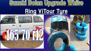 Suzuki Bolan UpGrade White Ring Vitoure China Tyre 165 70 r12 [upl. by Errol917]