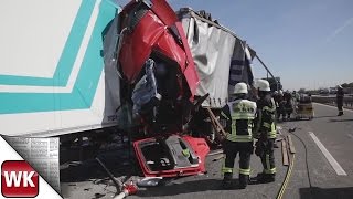 LKW Unfall mit Folgeunfall auf der A3 [upl. by Dloreg]