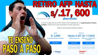 Como hacer mi SOLICITUD para RETIRO de AFP 2022  Retiro mi AFP 4 UIT 2021 💰 Tutorial Completo [upl. by Ikaz]