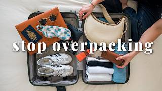 I Learned The EASIEST Way to Pack For Travel carry on only pack with me ✈️ [upl. by Annirac]