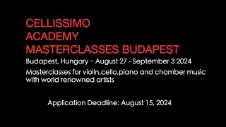 Cellissimo Academy  Budapest Aug 27  Sept 3 2024 cello shortsvideo celloplayer [upl. by Rebliw]