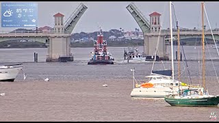 Matanzas River Lighthouse Bridge of Lions  St Augustine LIVE 247 [upl. by Ikin]