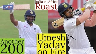 Umesh Yadav 5 Sixes 😲😲 Rohit Sharma double century  Umesh yadav batting [upl. by Anastatius]