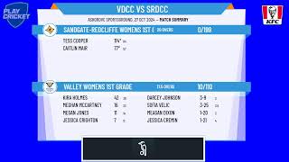 Valley Womens 1st Grade v SandgateRedcliffe Womens 1st Grade [upl. by Annoit]