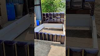 Bed designs and almari design shorts furniture beddesigns wood new viralvideo trending [upl. by Levison122]