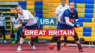 USA vs Great Britain Match Highlights  2019 Dodgeball World Championships  Day 2 [upl. by Ebner]