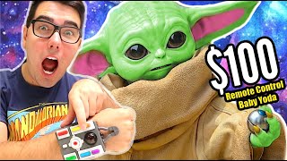 100 Star Wars The Child quotBaby Yodaquot Animatronic RemoteControlled Toy Review [upl. by Yrrok]