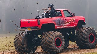 DRUMMING IN A MONSTER TRUCK [upl. by Pompea177]