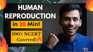 Human Reproduction FAST One SHOT🔥 Full Revision in 20 Min  Class 12  NEET [upl. by Joliet935]