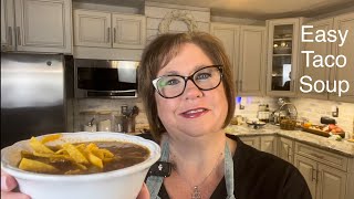 The Easiest Taco Soup Recipe  A Great Fall Recipe [upl. by Malamud]