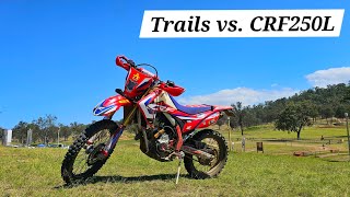 Qld Moto Park On The Mighty CRF250L  Blue amp Green Trails [upl. by Mcclenaghan646]