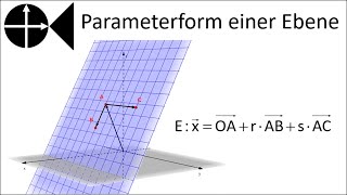 Parameterform einer Ebene aus 3 gegebenen Punkten [upl. by Jaban799]