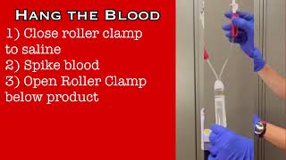 Blood transfusion Setup and Transfusion Primary Y Type Tubing [upl. by Nairim]