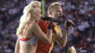 No Doubt and Sting Message in a Bottle Live at Superbowl 2003 [upl. by Aicsile576]