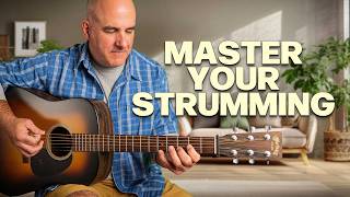 Master Strumming Techniques for Acoustic Guitar  Downstrokes Upstrokes amp Eighth Note Rhythm [upl. by Goldenberg]