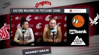 WSU WBB Astera TuhinaTara Wallack Eastern Washington Postgame  11424 [upl. by Debora]