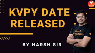 Breaking News KVPY Exam Date Released😮  KVPY 2021 Lates Update🔥  Harsh Sir  Vedantu Math [upl. by Dray]