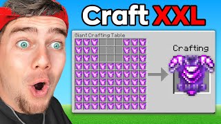 Minecraft mais les Crafts sont GÉANTS  Pioche XXL [upl. by Mazel]