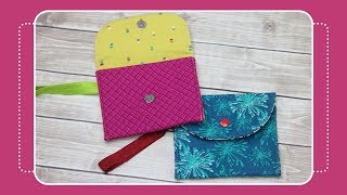 How to Sew a Snappy Wristlet with the Crafty Gemini [upl. by Fasano]