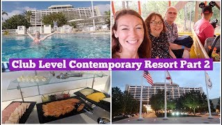 CLUB LEVEL at Disneys Contemporary Resort Part 2 l Disney CRP l aclaireytale [upl. by Sarazen]