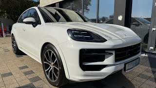 New 2025 Porsche Cayenne coupe SportDesign Paket lackiert in Schwarz PASM Matrix GTSportlenkrad [upl. by Essirehs457]