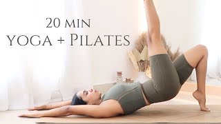 20 min Yoga Pilates Burn  Total Body Workout  All Levels [upl. by Philana]