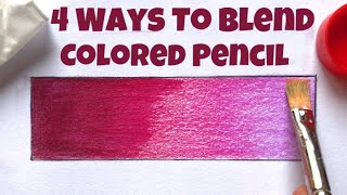 How To Blend Colored Pencil  Prismacolor  Easy Way [upl. by Lehte]