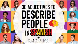 🧛‍♂️ How to describe and compare peoples appearance in Spanish  Basic vocabulary for beginners [upl. by Nevur]